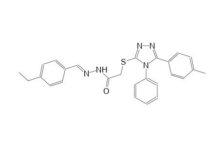 acetic acid, [[5-(4-methylphenyl)-4-phenyl-4H-1,2,4-triazol-3-yl]thio]-, 2-[(E)-(4-ethylphenyl)methylidene]hydrazide