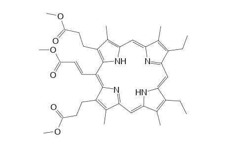 21H,23H-Porphine-2,18-dipropanoic acid, 8,12-diethyl-20-(3-methoxy-3-oxo-1-propenyl)-3,7,13,17-tetramethyl-, dimethyl ester