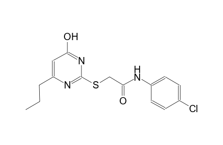 acetamide, N-(4-chlorophenyl)-2-[(4-hydroxy-6-propyl-2-pyrimidinyl)thio]-