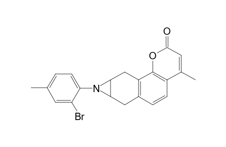 N-[2'-Bromo-4'-methylphenyl]-4-methyl-7,8,9,10-tetrahydro-7,8-benzocoumarin-8,9-aziridine