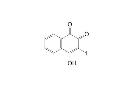 3-iodanyl-4-oxidanyl-naphthalene-1,2-dione