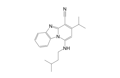1-(isopentylamino)-3-isopropylpyrido[1,2-a]benzimidazole-4-carbonitrile