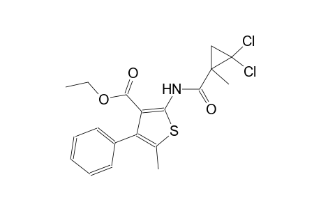 ethyl 2-{[(2,2-dichloro-1-methylcyclopropyl)carbonyl]amino}-5-methyl-4-phenyl-3-thiophenecarboxylate