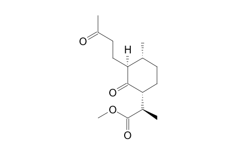 2-Methyl-5-[1-(methoxycarbonyl)ethyl]-1-(3-oxobutyl)cyclohexane-6-one isomer