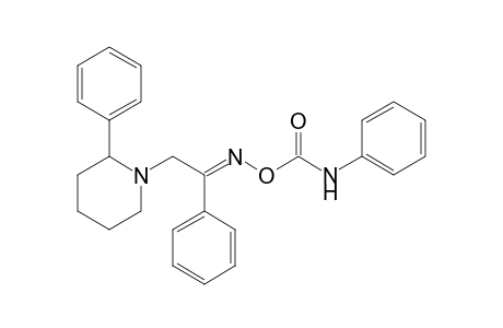 2-(2'-Phenylpiperidino)-1-phenyl-O-(phenylcarbamoyl)-ethanone - oxime