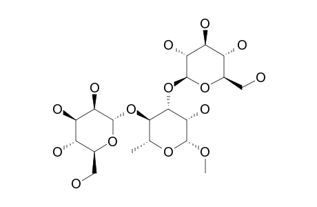 BETA-D-GLC-(1->3)-ALPHA-D-MAN-(1->4)-ALPHA-L-RHA-OME