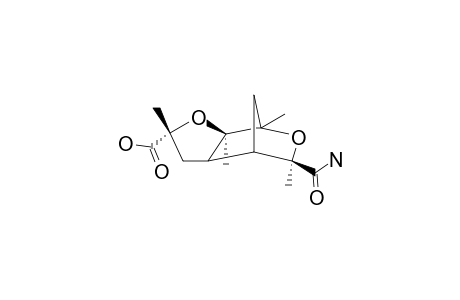 4-CARBOXY-1,2,4,8-TETRAMETHYL-3,9-DIOXATRICYCLO-[5.2.1.0(2,6)]-DECANE-8-CARBOXAMIDE