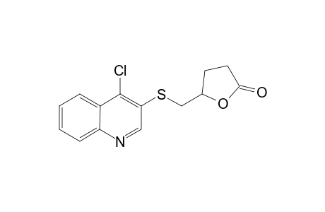 5-(4-Chloro-3-quinolinylthio)merthyltetrahydro-2-furanone
