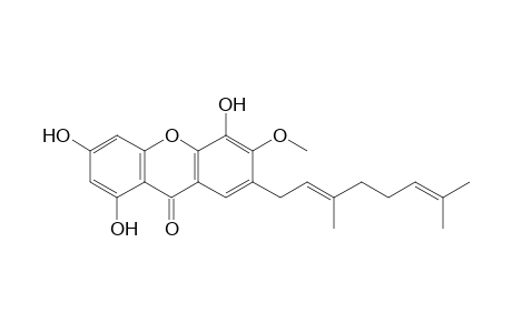 9H-Xanthen-9-one, 7-(3,7-dimethyl-2,6-octadienyl)-1,3,5-trihydroxy-6-methoxy-