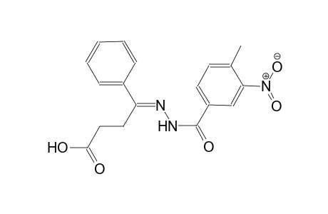 (4E)-4-[(4-methyl-3-nitrobenzoyl)hydrazono]-4-phenylbutanoic acid
