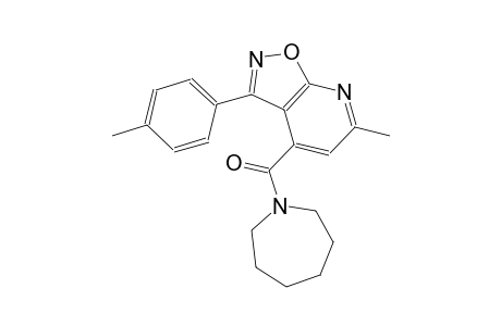 isoxazolo[5,4-b]pyridine, 4-[(hexahydro-1H-azepin-1-yl)carbonyl]-6-methyl-3-(4-methylphenyl)-