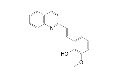 2-Methoxy-6-[(E)-2-(2-quinolinyl)ethenyl]phenol