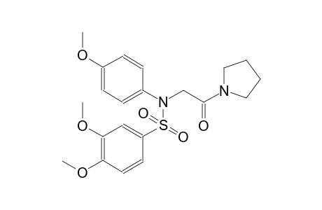 benzenesulfonamide, 3,4-dimethoxy-N-(4-methoxyphenyl)-N-[2-oxo-2-(1-pyrrolidinyl)ethyl]-