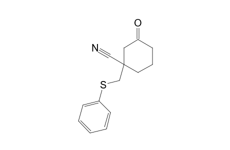 3-keto-1-[(phenylthio)methyl]cyclohexanecarbonitrile