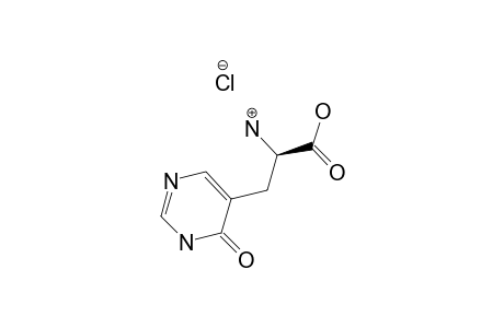 (2S)-2-AMINO-3-(4-OXOPYRIMIDIN-5-YL)-PROPIONIC-ACID-HYDROCHLORIDE