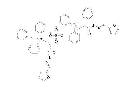 [3-((N'E)-N'-(2-furfurylidene)hydrazino)-3-keto-propyl]-triphenyl-phosphonium sulfate
