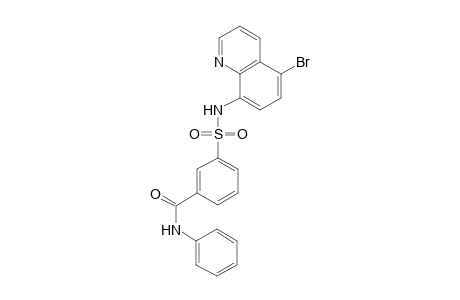 3-[(5-bromanylquinolin-8-yl)sulfamoyl]-N-phenyl-benzamide