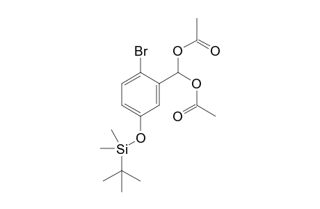 2-bromo-5-[(tert-butyldimethylsilyl)oxy]benzal diacetate