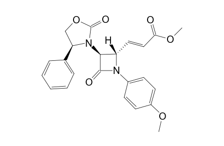 (+)-(3S,4S)-1-(p-Methoxyphenyl)-3-[(S)-4-phenyl-2-oxo-oxazolidin-3-yl]-4-(2-methoxycarbonyl)ethenyl-2-azetidinone
