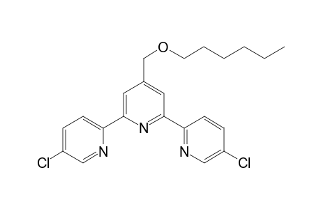 5,5''-Dichloro-4'-hexoxymethyl-2,2':6,2"-terpyridine