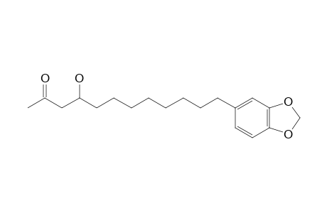 BROMBYIN-V;1-PIPERONYL-DODECAN-9-OL-11-ONE