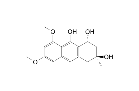(1R,3S)-6,8-dimethoxy-3-methyl-2,4-dihydro-1H-anthracene-1,3,9-triol