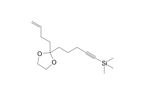 5-(2-but-3-enyl-1,3-dioxolan-2-yl)pent-1-ynyl-trimethyl-silane