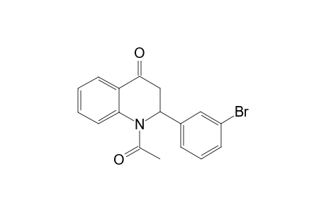 1-acetyl-2-(3-bromophenyl)-2,3-dihydroquinolin-4(1H)-one