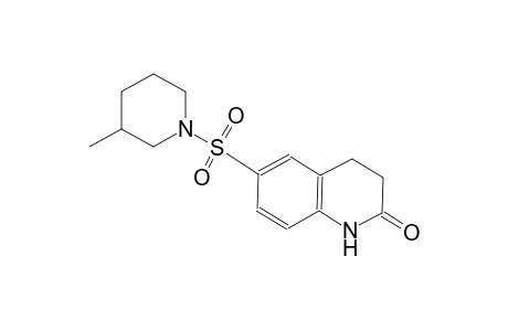 6-[(3-methyl-1-piperidinyl)sulfonyl]-3,4-dihydro-2(1H)-quinolinone