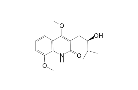 (+)-(2'R)-3-(2'-Hydroxy-3'-methylbutyl]-4,8-dimethoxy-2-quinolinone