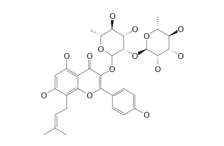 2''-O-RHAMNOSYLIKARISOSIDE-A;DESMETHYLANHYDROICARITIN-3-O-ALPHA-L-RHAMNOPYRANOSYL-(1->2)-ALPHA-L-RHAMNOPYRANOSIDE