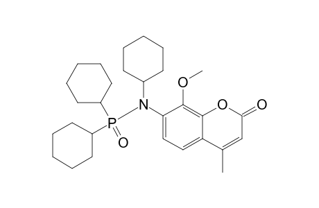 7-(N-Cyclohexyl-N-dicyclohexylphosphinoylamino)-8-methoxy-4-methyl-2H-[1]benzopyran-2-one