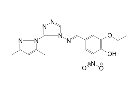 phenol, 4-[(E)-[[3-(3,5-dimethyl-1H-pyrazol-1-yl)-4H-1,2,4-triazol-4-yl]imino]methyl]-2-ethoxy-6-nitro-