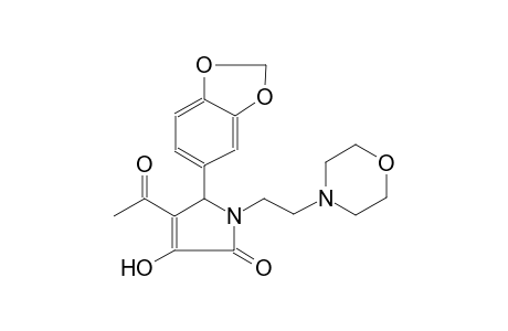 2H-pyrrol-2-one, 4-acetyl-5-(1,3-benzodioxol-5-yl)-1,5-dihydro-3-hydroxy-1-[2-(4-morpholinyl)ethyl]-