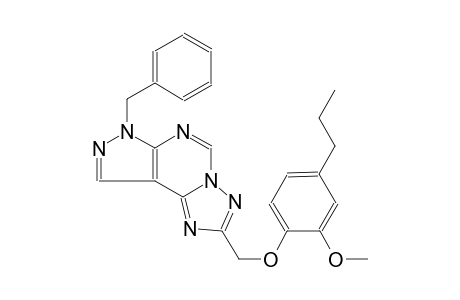 7-benzyl-2-[(2-methoxy-4-propylphenoxy)methyl]-7H-pyrazolo[4,3-e][1,2,4]triazolo[1,5-c]pyrimidine