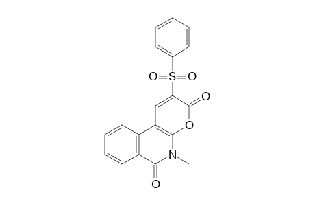 5-methyl-2-(phenylsulfonyl)-3H-pyran[2,3-c]isoquinoline-3,6(5H)-dione