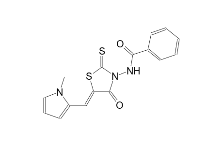 N-{(5Z)-5-[(1-methyl-1H-pyrrol-2-yl)methylene]-4-oxo-2-thioxo-1,3-thiazolidin-3-yl}benzamide
