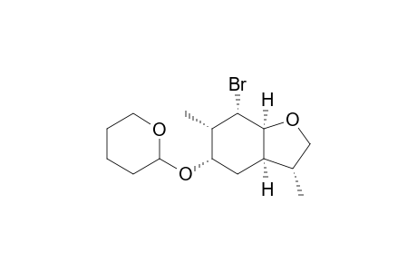(1R,3S,4S,5S,6S,9R)-5-Bromo-4,9-dimethyl-3-(tetrahydropyran-2-yloxy)-7-oxabicyclo[4.3.0]nonane