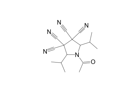 N-ACETYL-2,5-DIISOPROPYL-3,3,4,4-TETRACYANOPYRROLIDINE