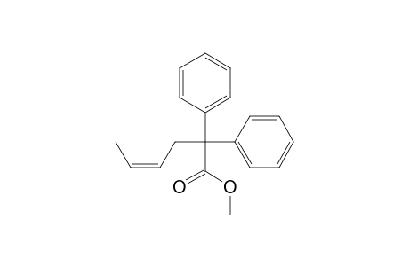 Methyl (Z)-2,2-diphenyl-4-hexenoate