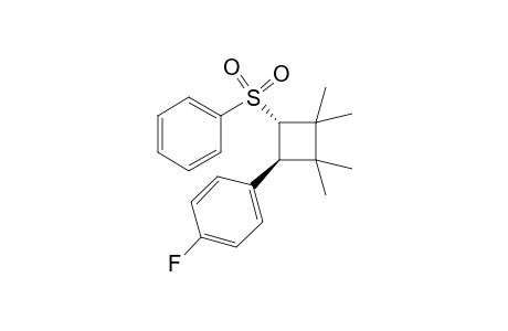 trans-1-Fluoro-4-(2,2,3,3-tetramethyl-4-(phenylsulfonyl)cyclobutyl)benzene