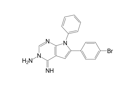 3-Amino-4-imino-6-(4-bromophenyl)-7-phenyl-7H-pyrrolo[2,3-d]pyrimidine