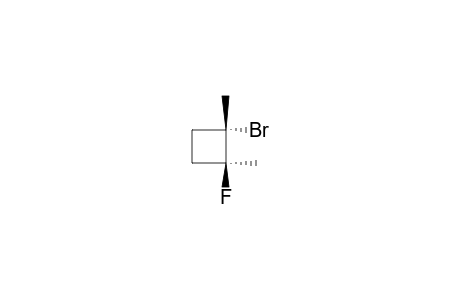 Cyclobutane, 1-bromo-2-fluoro-1,2-dimethyl-, trans-