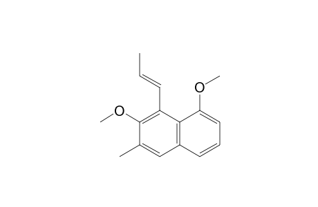 (E)-2,8-DIMETHOXY-3-METHYL-1-(PROP-2'-ENYL)-NAPHTHALENE
