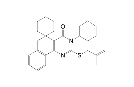 3-cyclohexyl-2-((2-methylallyl)thio)-3H-spiro[benzo[h]quinazoline-5,1'-cyclohexan]-4(6H)-one