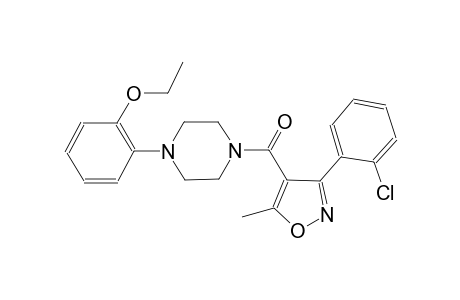 1-{[3-(2-chlorophenyl)-5-methyl-4-isoxazolyl]carbonyl}-4-(2-ethoxyphenyl)piperazine