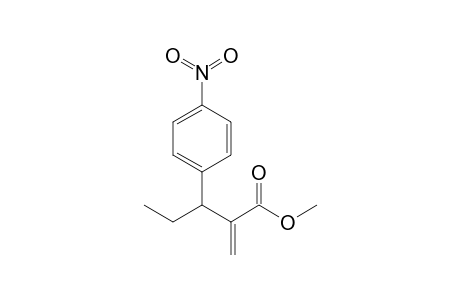 Methyl 2-methylene-3-(4-nitrophenyl)pentanoate