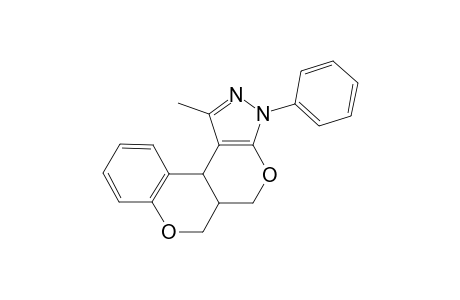 (5aRS,11bSR)-3,5a,6,11b-tetrahydro-1-methyl-3-phenyl-5H-[1]benzopyrano[4',3':4,5]pyrano[2,3-c]pyrazole