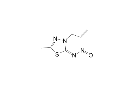 (NE)-N-(3-allyl-5-methyl-1,3,4-thiadiazol-2-ylidene)nitrous amide