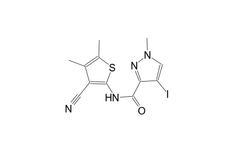 N-(3-cyano-4,5-dimethyl-2-thienyl)-4-iodo-1-methyl-1H-pyrazole-3-carboxamide